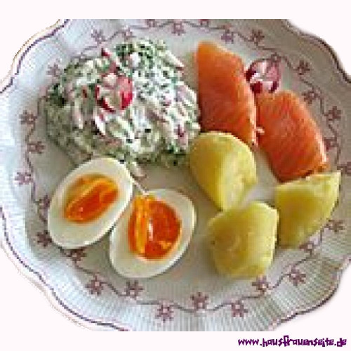 Kartoffeln mit Kruterjoghurt und Ei
